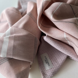Tea Towel – Pinstripes – Latte