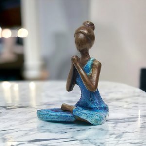 Bronzen beeld yoga "Danielle" | door Hamidou | verschillende kleuren en maten