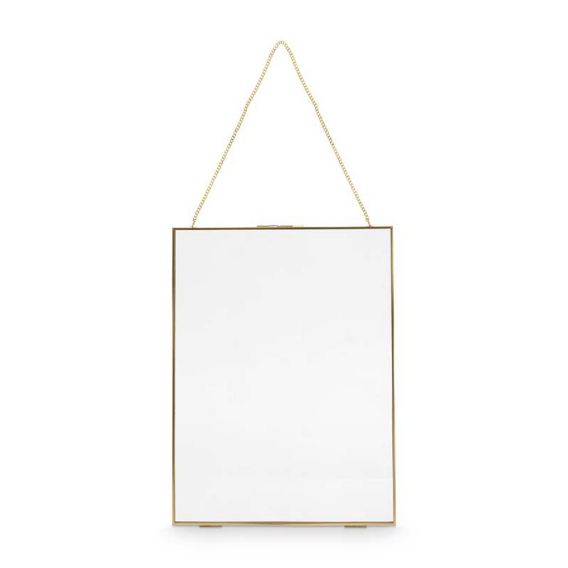 Photo Frame Metal with Lock Gold 30x40x0.7cm
