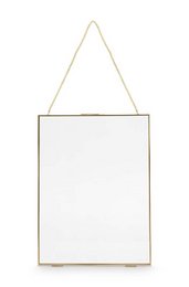 Photo Frame Metal with Lock Gold 30x40x0.7cm