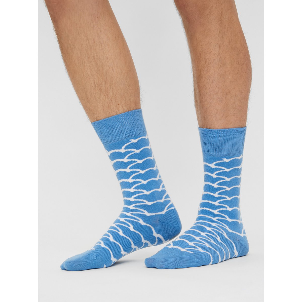 Bio Socken Camminando tra le nuvole - Blaue Socken mit Wolken