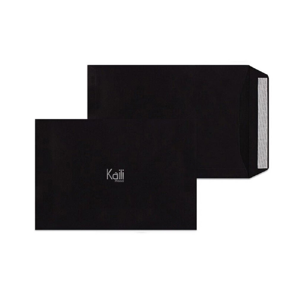 K0044AB | Schreibtischunterlage aus echtem Vollnarbenleder mit Dollar-Maserung – Farbe Schwarz – Maße: 50 x 37 x 0,5 cm – Verpackung: Schwarzer Kartonumschlag