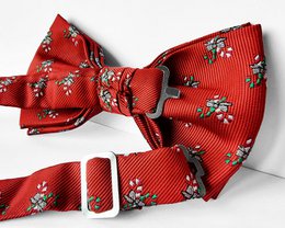 Bowtie - Rød med bolsjer