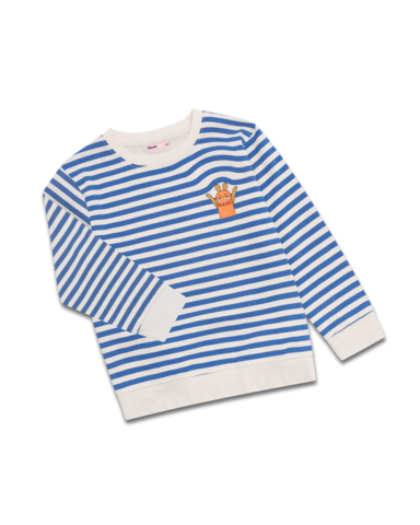 koaa – Die Maus “Stripes” – Longsleeve blauw/wit
