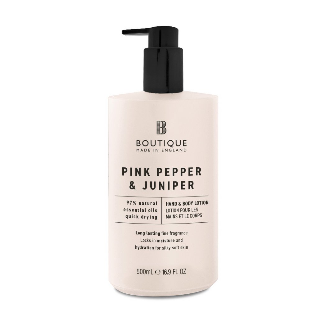 Boutique Scent Pink Pepper & Juniper 500ml Hand & Body Lotion