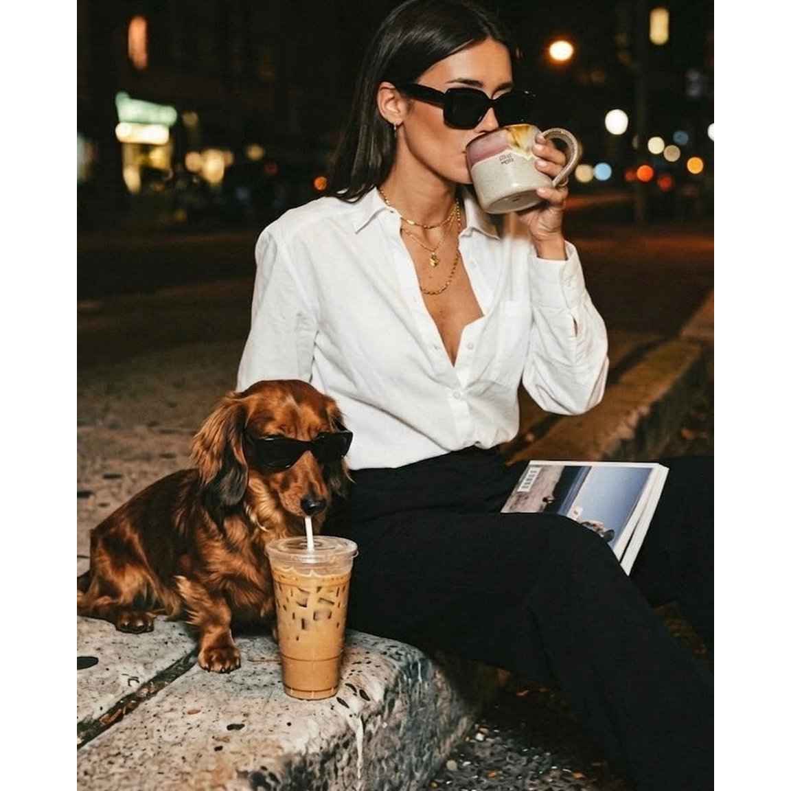 Melting Ice Cream Mug 360ml Dog Mom
