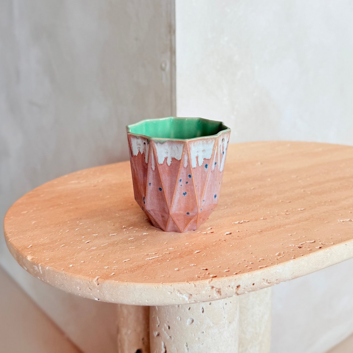 Small Poly Cup - Jade Aster