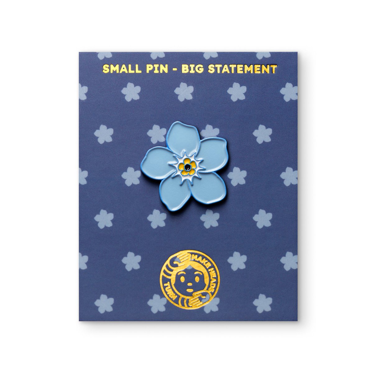 Enamel Pin "Forget Me Not Flower"
