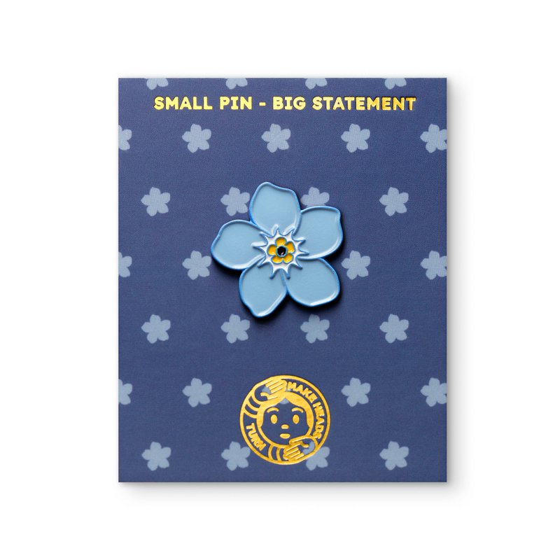 Enamel Pin "Forget Me Not Flower"
