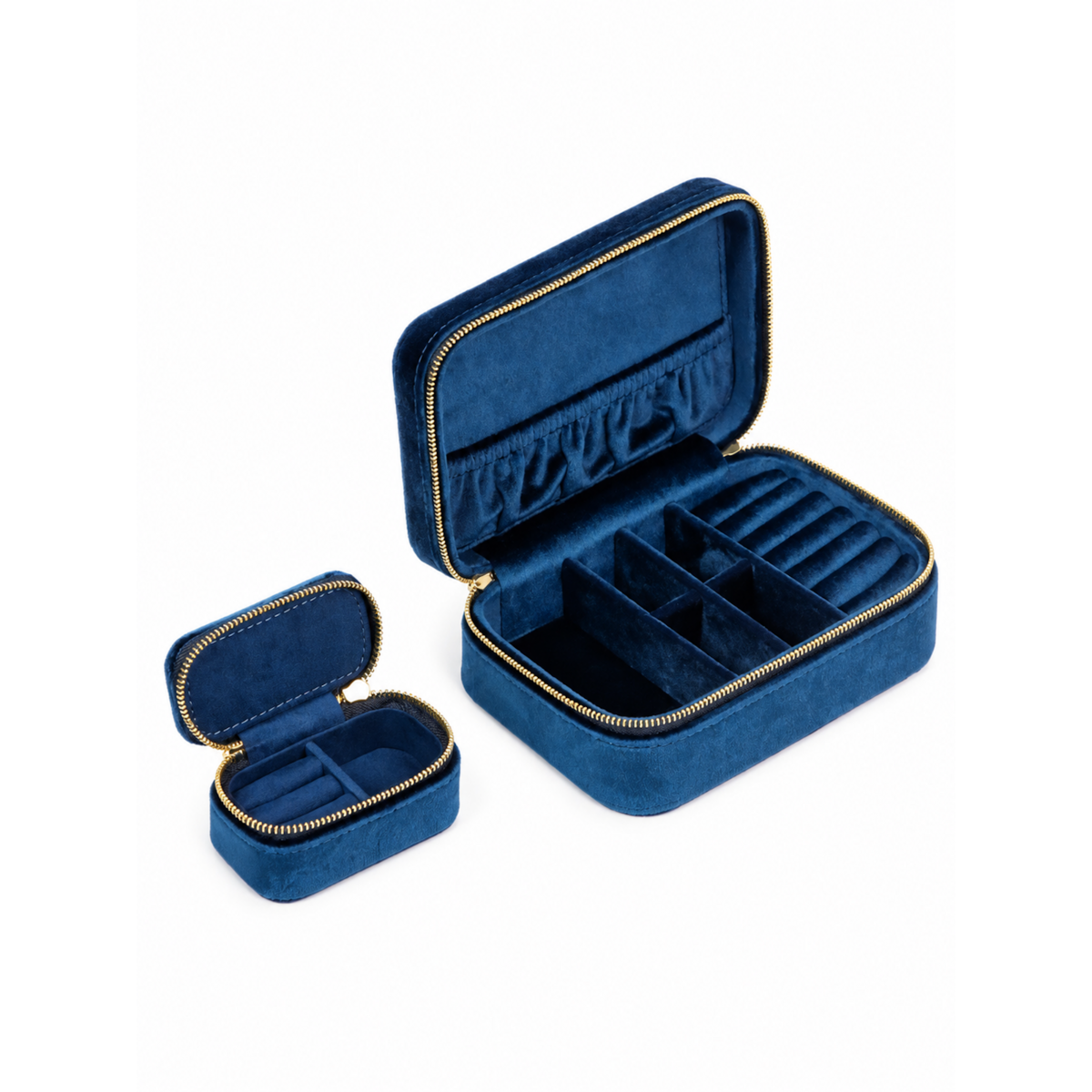 Duel Velvet sieradendoosje-Saffierblauw