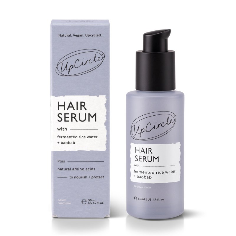 Vegan Hair Serum Upcycled Fermented Rice Water Heat Protect