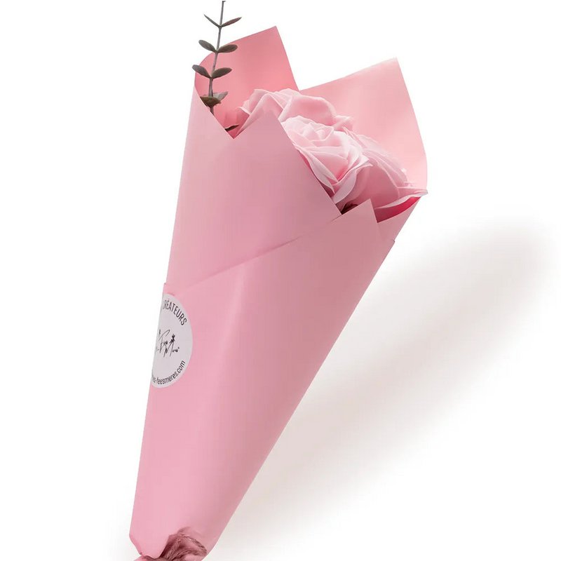 Strauß aus 3 Seifenrosen - rosa