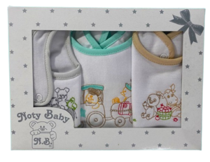 Conjunto de 3 lindos modelos diferentes babetes estampados