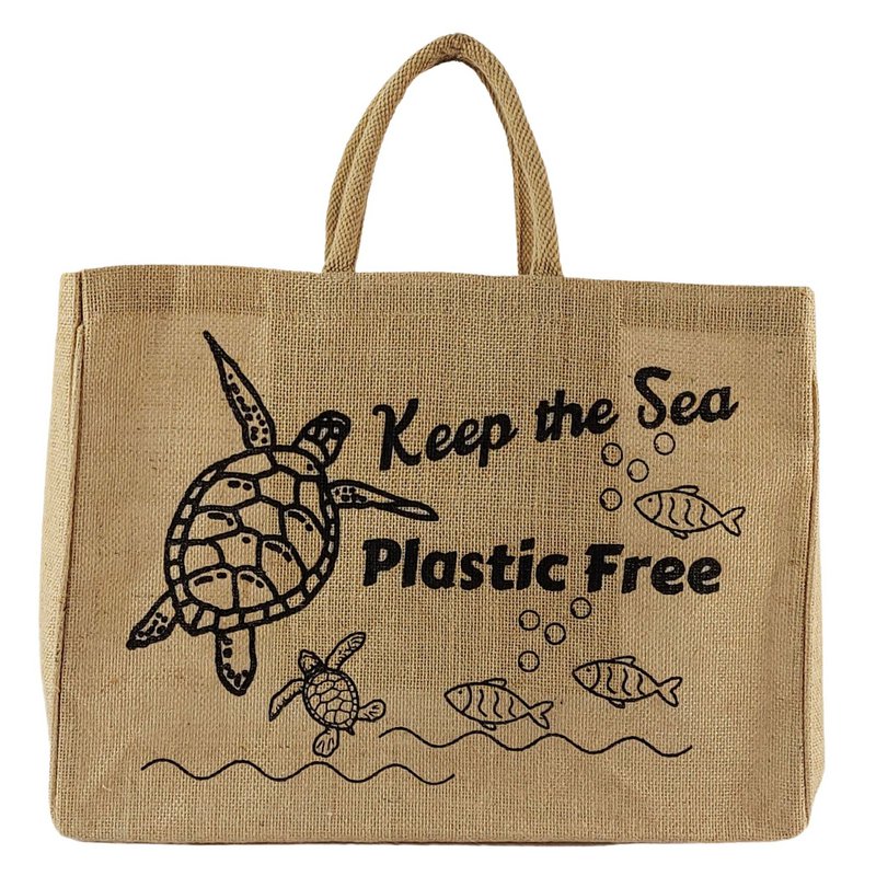 Domelo jute taske indkøbspose. Jute shopper taske. Stort vand -repellent indkøbskurv/ strandpose. Badepose XXL/ indkøbspose gaver til kvinder.