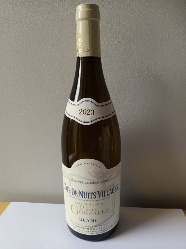 Domaine Pierre Gonzales Cote de Nuits Villages Blancs 2023