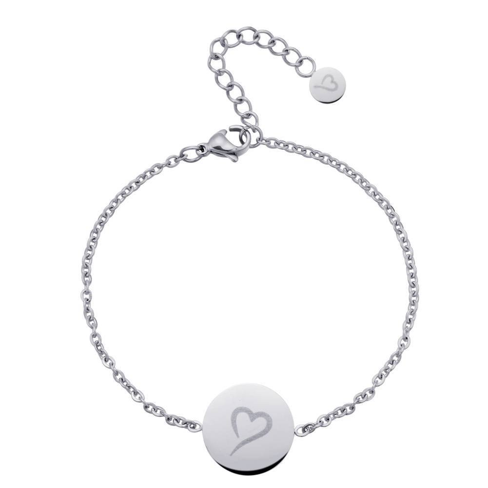 Follow Your Heart Bracelet Silver