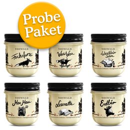 Voswald – prøvepakke med duftlys – 6 forskellige varianter