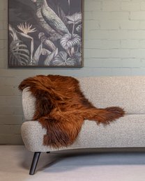Icelandic sheepskin - Flamed brown