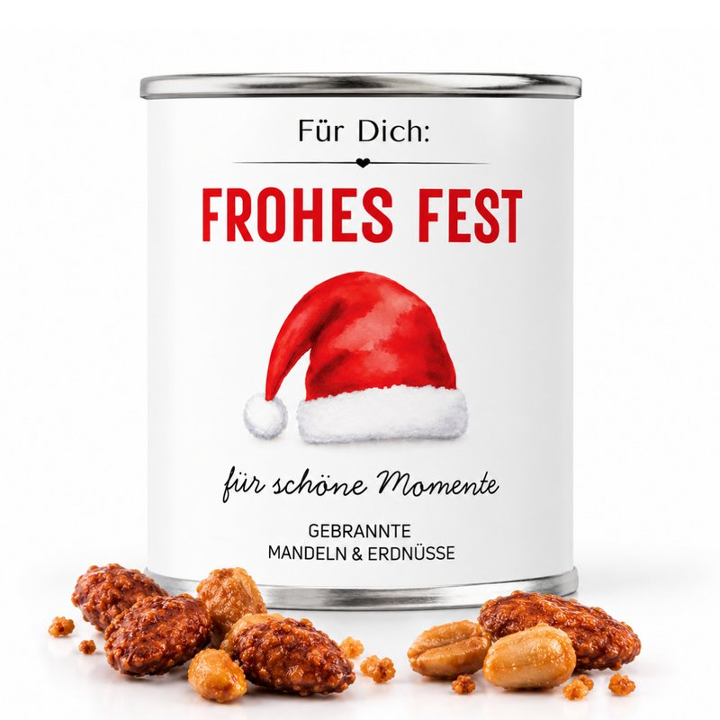Gebrannte Mandeln & Erdnüsse „FROHES FEST – Für schöne Momente“