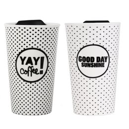 CERAMIC TAKE AWAY COFFEE MUG HF