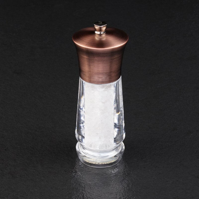 Precision+ Exford Pfeffer- und Salzmühlen-Set aus antikem Messing, 16,5 cm