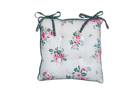 Chair cushion with buttons Lisa 40x40 cm Isabelle Rose