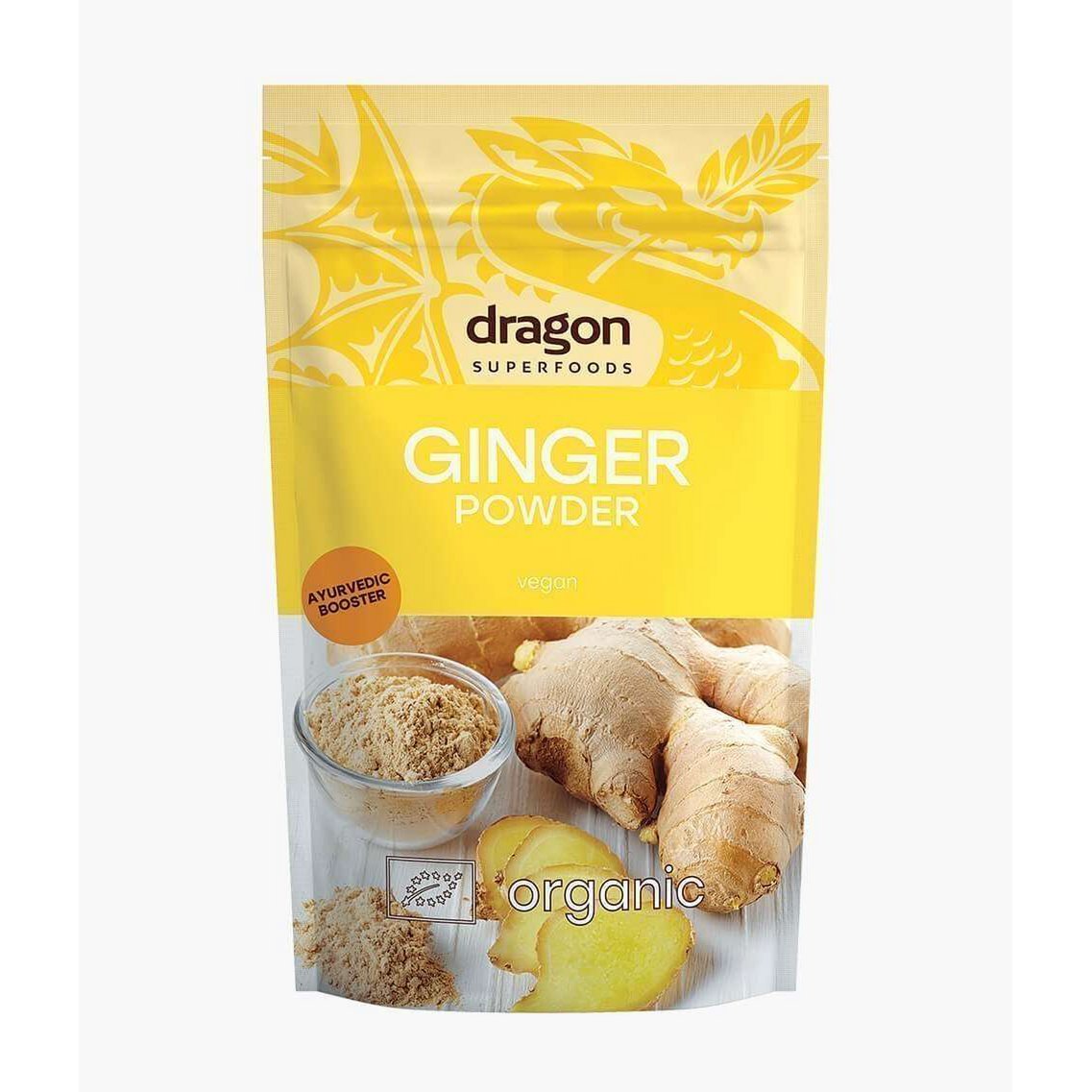 Ginger, powder, organic, Dragon Superfoods, 200g