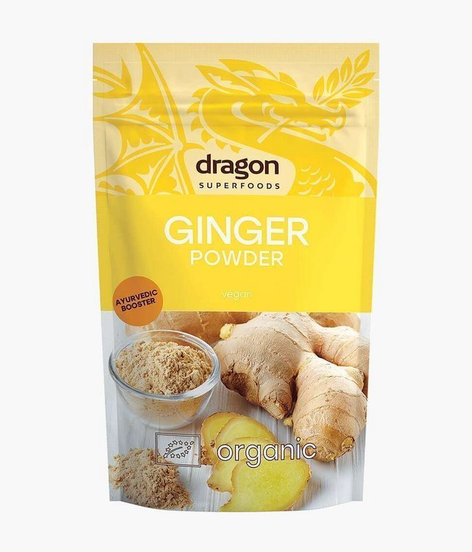 Ginger, powder, organic, Dragon Superfoods, 200g