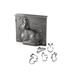 Set de molde 3D Conejito de Pascua y 5 cortadores de galletas Zenker Conejito de Pascua