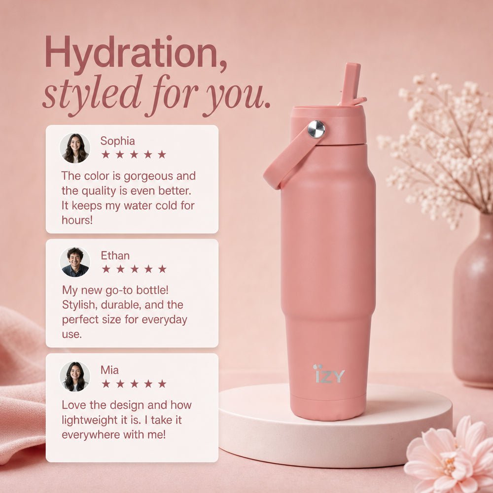 Bouteille de Voyage 900ML - Saumon