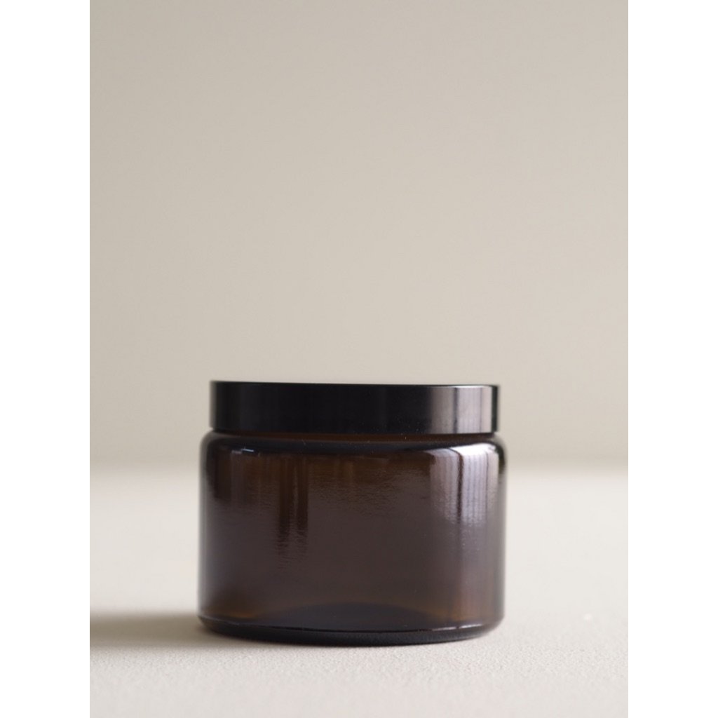 Amber Glass Jars