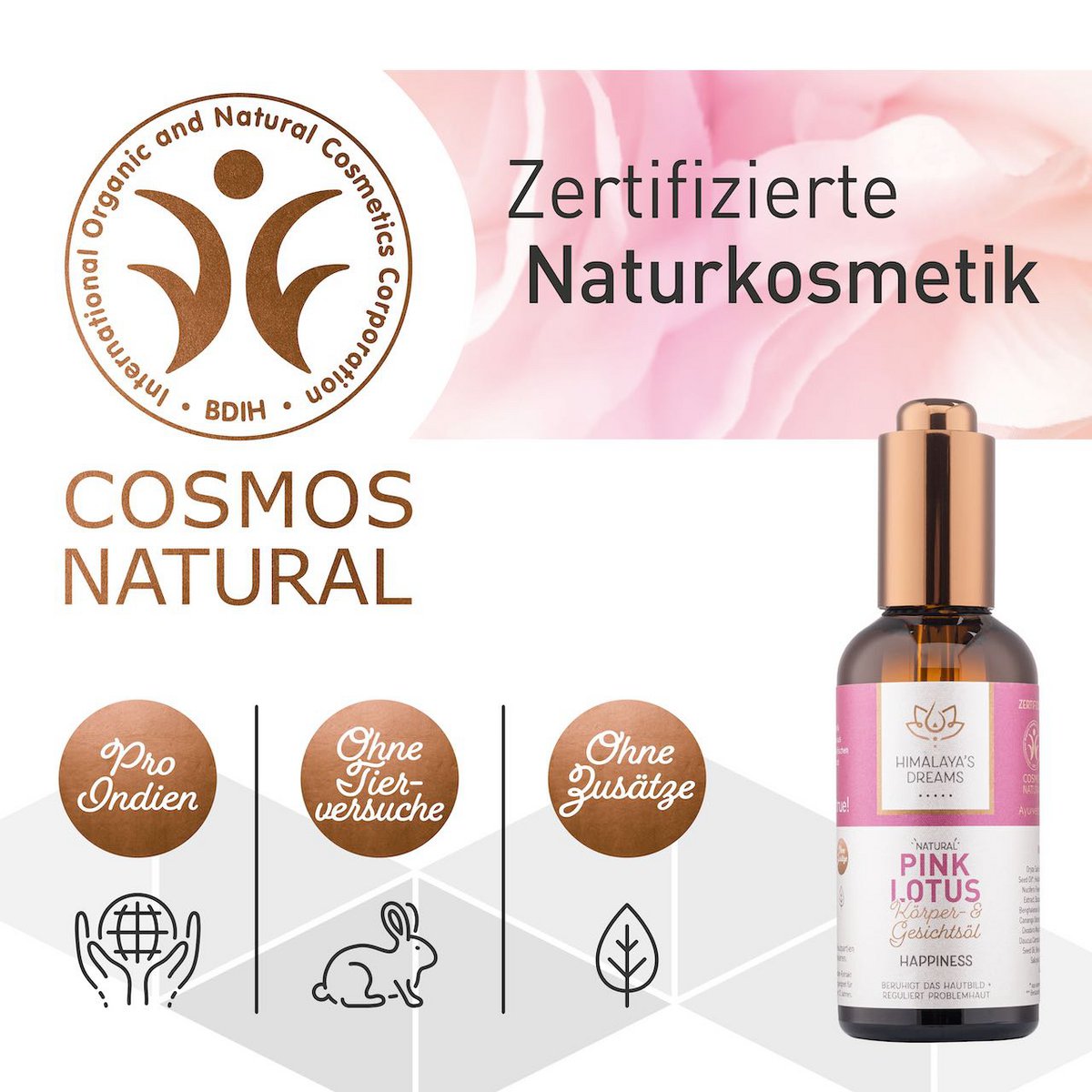 Ayurveda olejek do ciała i twarzy Pink Lotus/Happiness 100ml