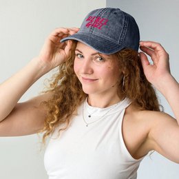 Gorra vintage REBEL GIRL Gorra vintage de sarga de algodón