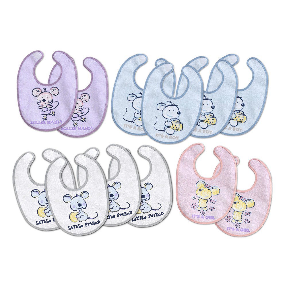 BABY-LÄTZFROTTE MIT KLETTVERSCHLUSS 20X30 – IN PACKUNG à 12 EINHEITEN – PREIS PRO EINHEIT