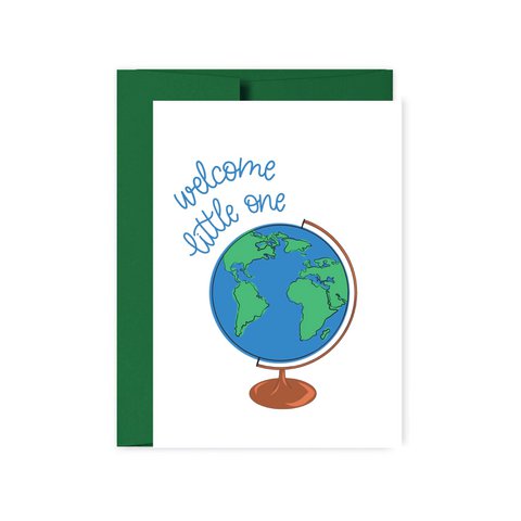 Willkommen Little One New Baby Card