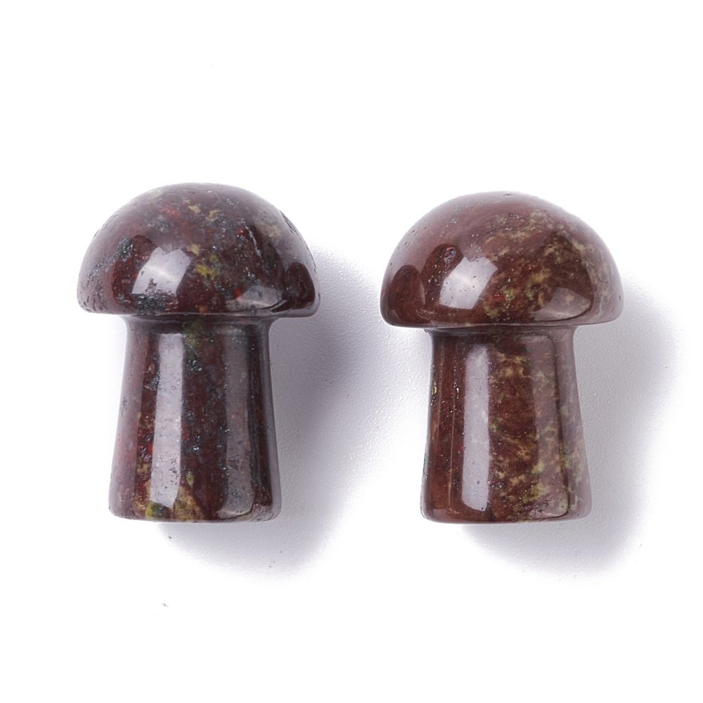 Rocce Sattva | Magia del diaspro del sangue di drago | Fungo Gua Sha Spa 20mm