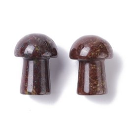 Sattva Rocks | Dragon Blood Jasper Magic | Gua Sha Spa Mushroom 20mm   