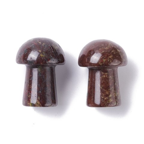 Sattva Rocks | Dragon Blood Jasper Magic | Gua Sha Spa Mushroom 20mm   