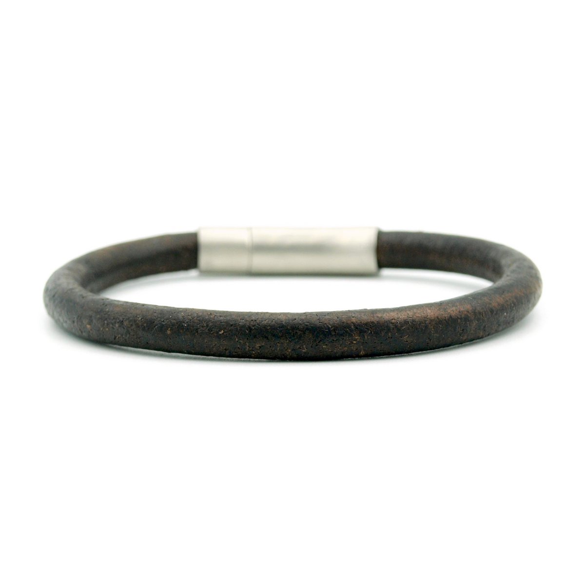 armband Flores donker bruin- 6mm