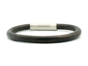 armband Flores donker bruin- 6mm
