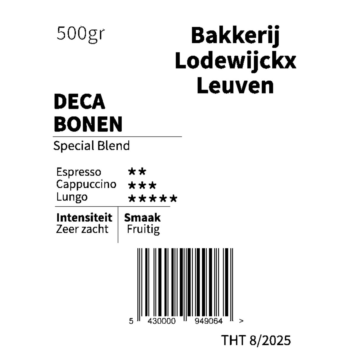 Deca blend beans 1kg