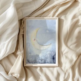 Kunsttryk - Sleepy moon