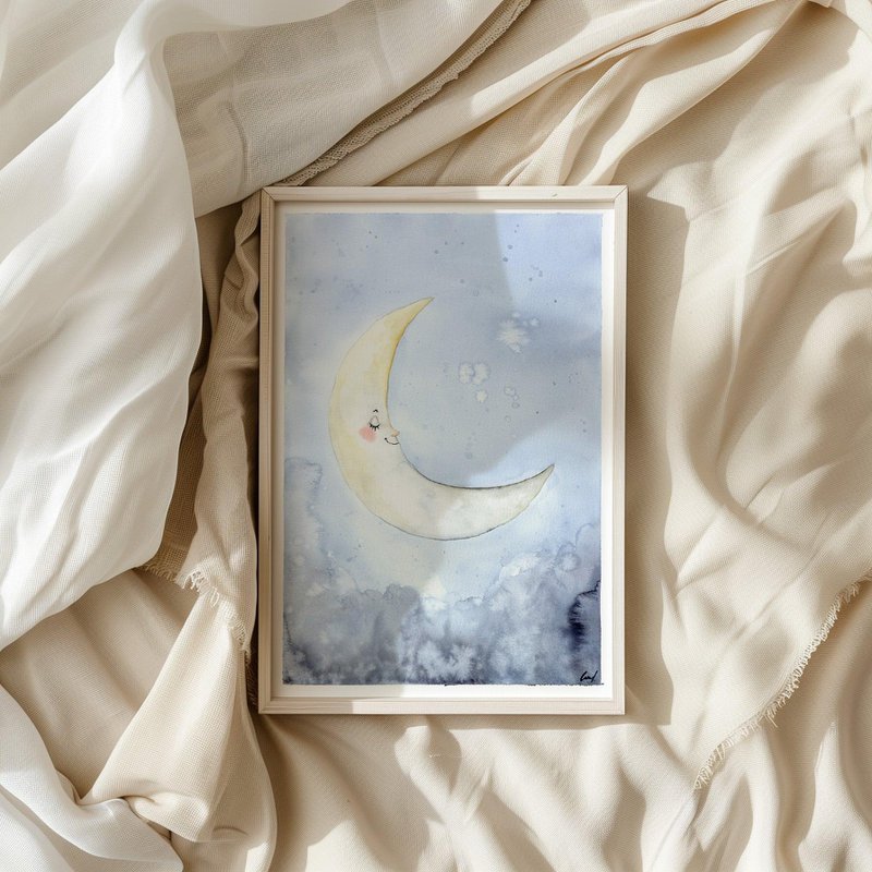 Kunsttryk - Sleepy moon