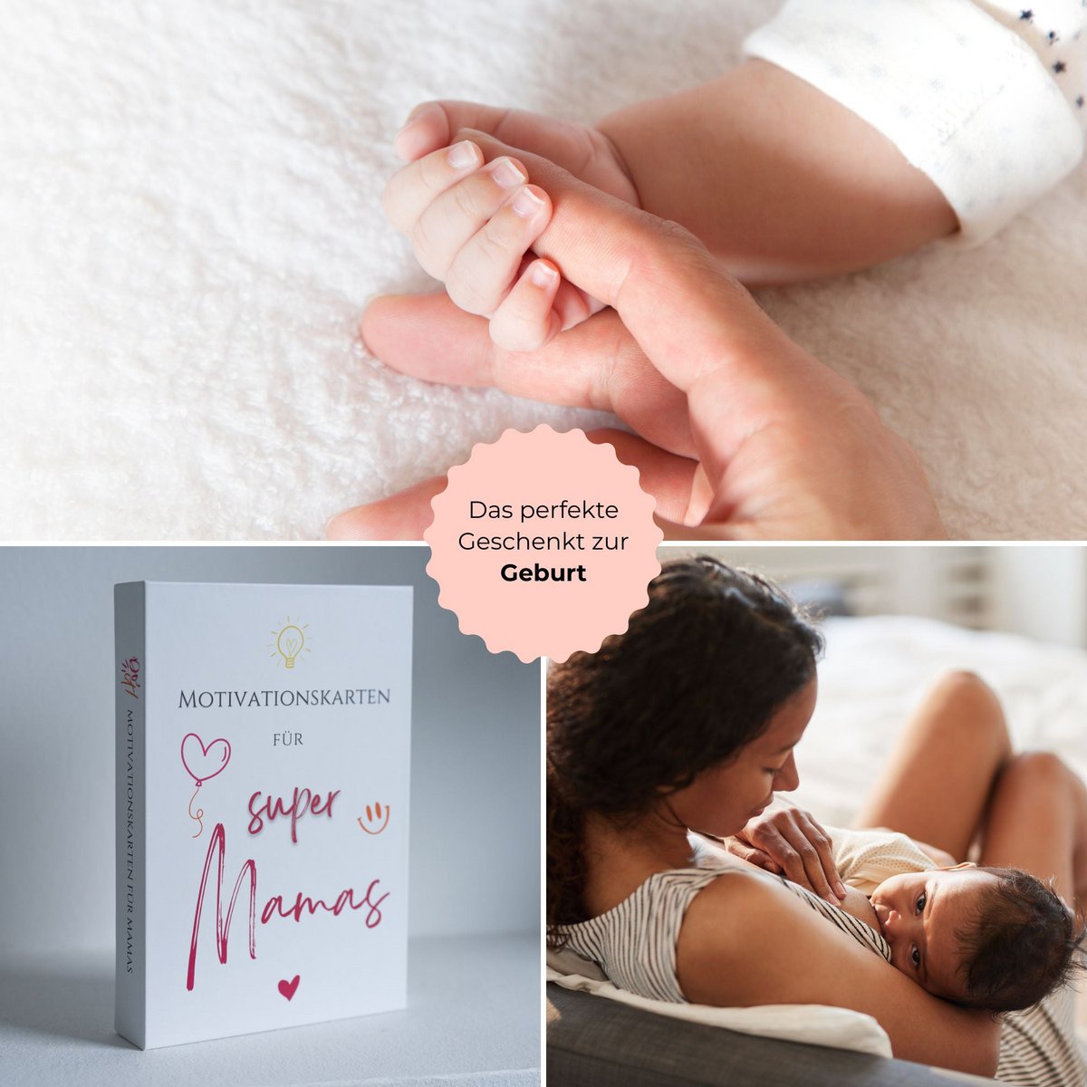 Mama Card Box – 40 biglietti motivazionali amorevoli per la vita quotidiana della mamma – regalo per la nascita