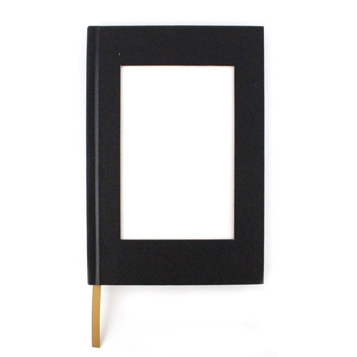 Sketchbook with insert for postcard, vertical