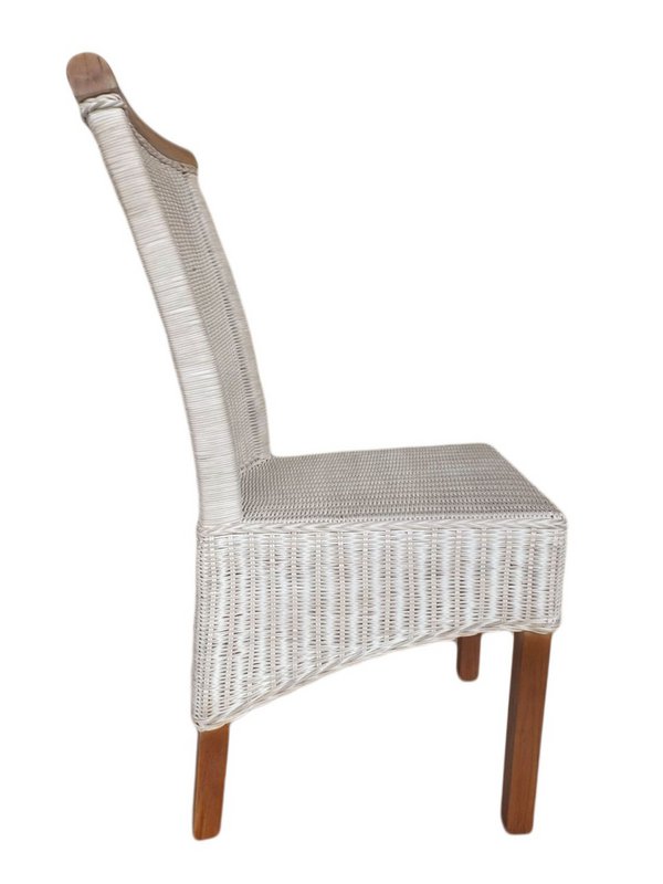 Sedia sala da pranzo sedia rattan sedia da pranzo sedia bianca perth rattan natura nucleo sostenibile