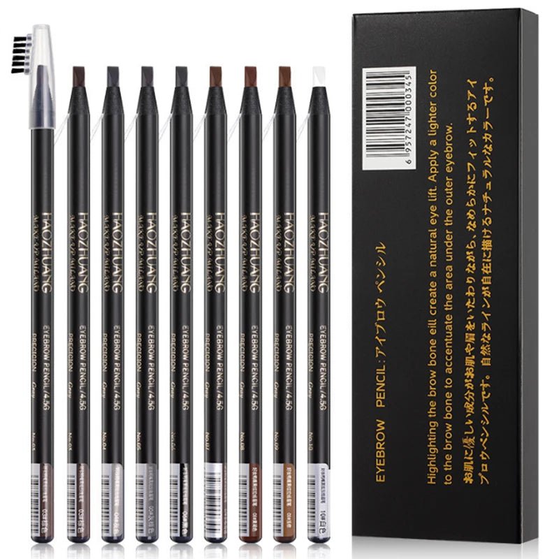 1PC Matita per sopracciglia Impermeabile Microblading Penna per sopracciglia Tinta tatuaggio Sopracciglia Trucco 6 colori Matita per sopracciglia naturale a lunga durata