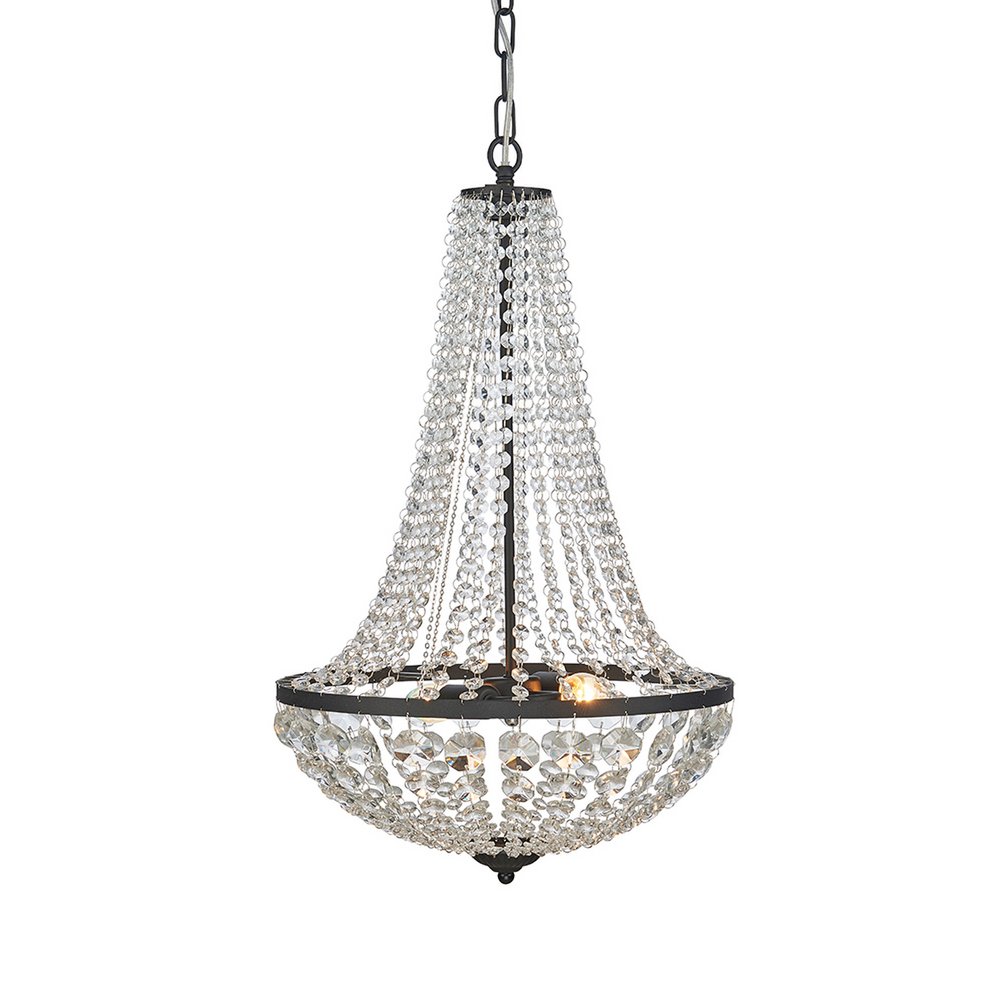 GRÄNSÖ Chandelier 2L  Sandy Black/MC