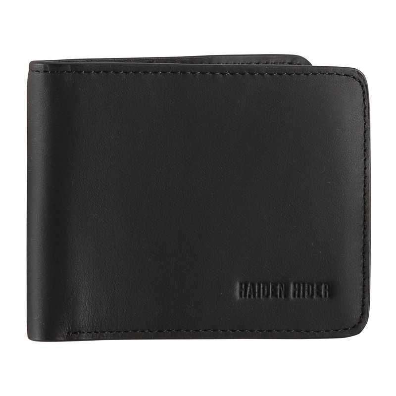Portfel RFID i NFC - Czarny skórzany portfel antypoślizgowy - 9 kart - Prezent dla mężczyzn - Billfold