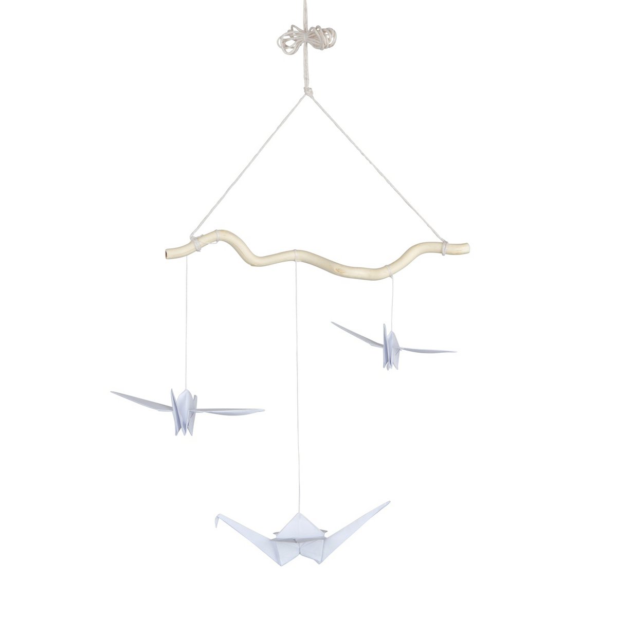 “White” Origami Nursery Mobile
